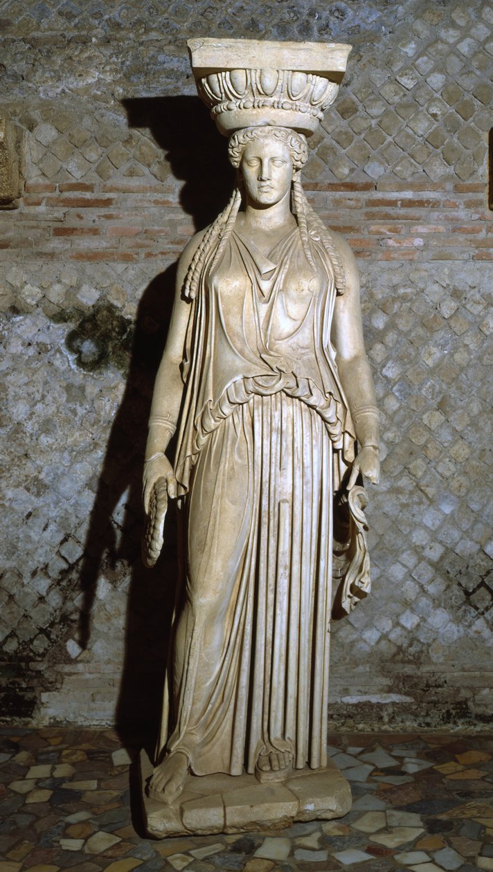 Kore, copy of a caryatid from the Erechtheion in Athens by Roman
