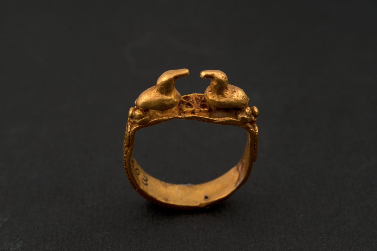 Ring with two ducks by Roman