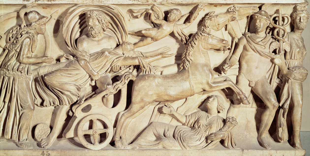 Sarcophagus Depicting the Rape of Proserpine by Roman