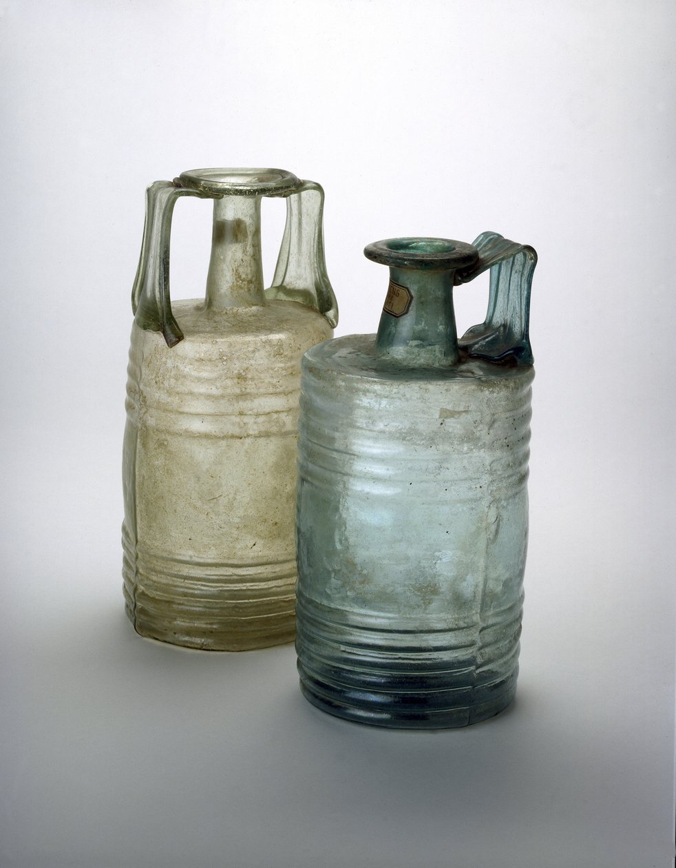 Two Barrel-Shaped Bottles, 2nd-3rd Century AD by Roman