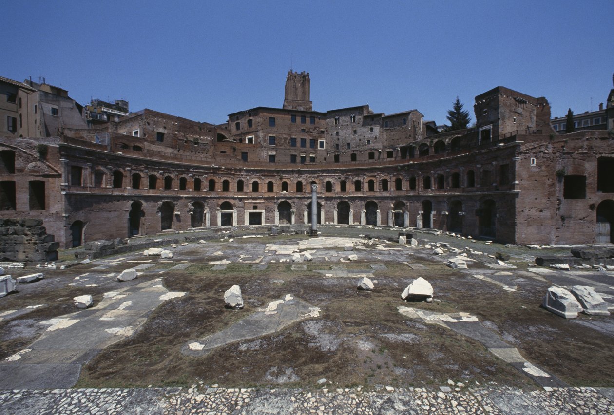 View of the Forum of Trajan, Built 107-112 by Roman