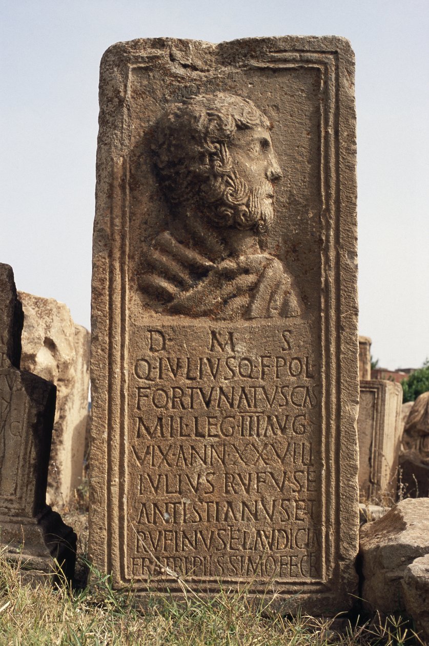 Stela with a Profile and a Text by Roman Imperial Period