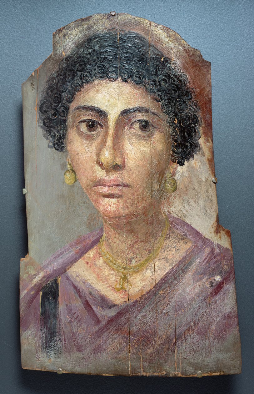 Funerary Portrait of a Woman, AD 100-05 by Roman Period Egyptian