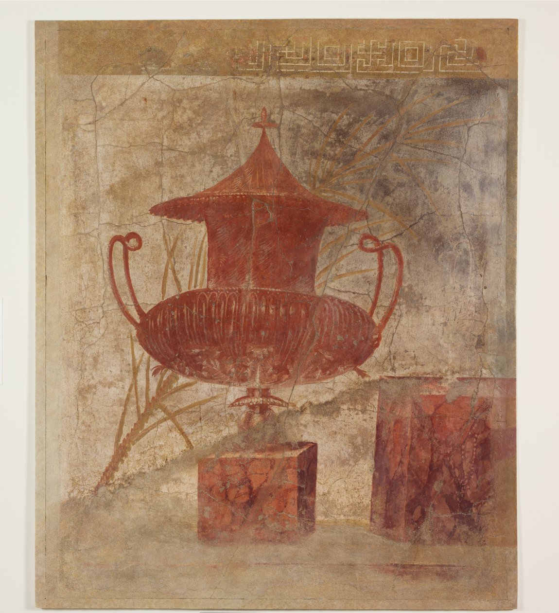 Wall Painting Fragment from the Peristyle of a Villa at Boscoreale by Roman Republican Period
