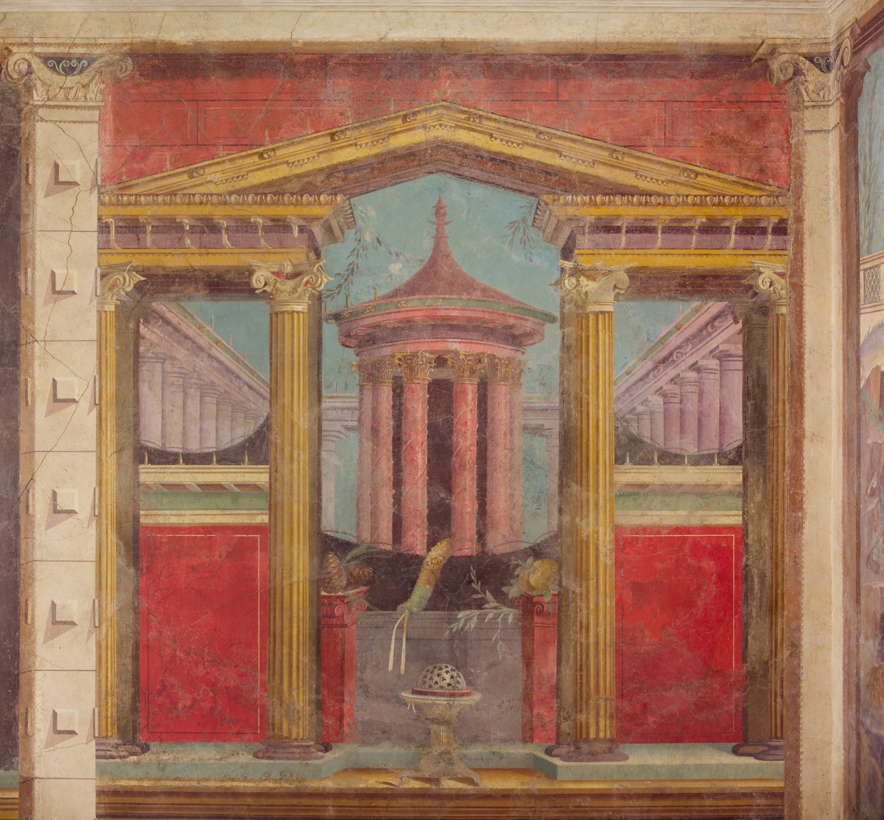 Wall Painting from the Cubiculum of a Villa at Boscoreale, c.50-40 B.C. by Roman Republican Period