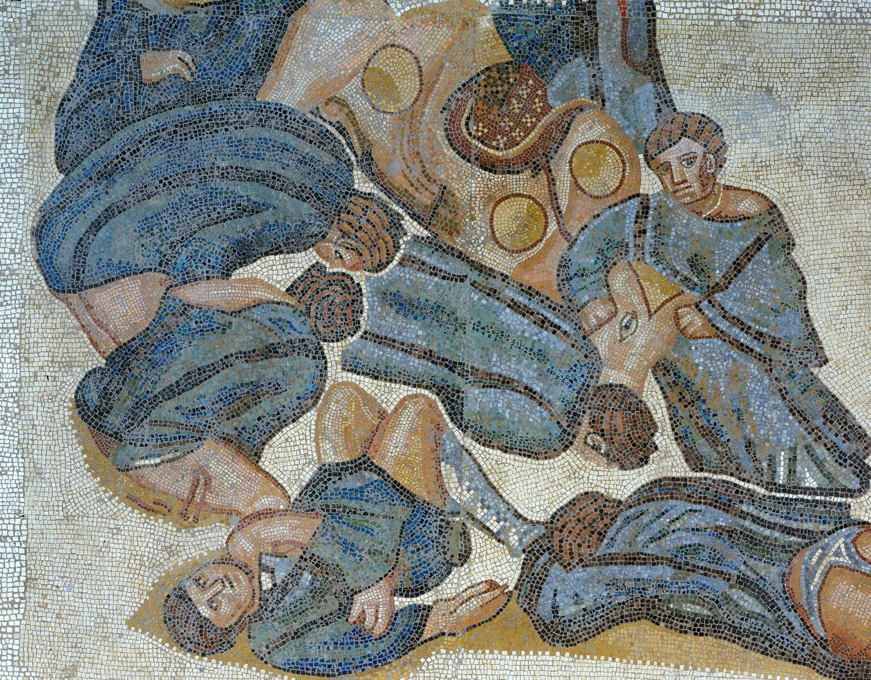 Mosaic Showing a Scene of a Wild Beast Hunt (detail)
