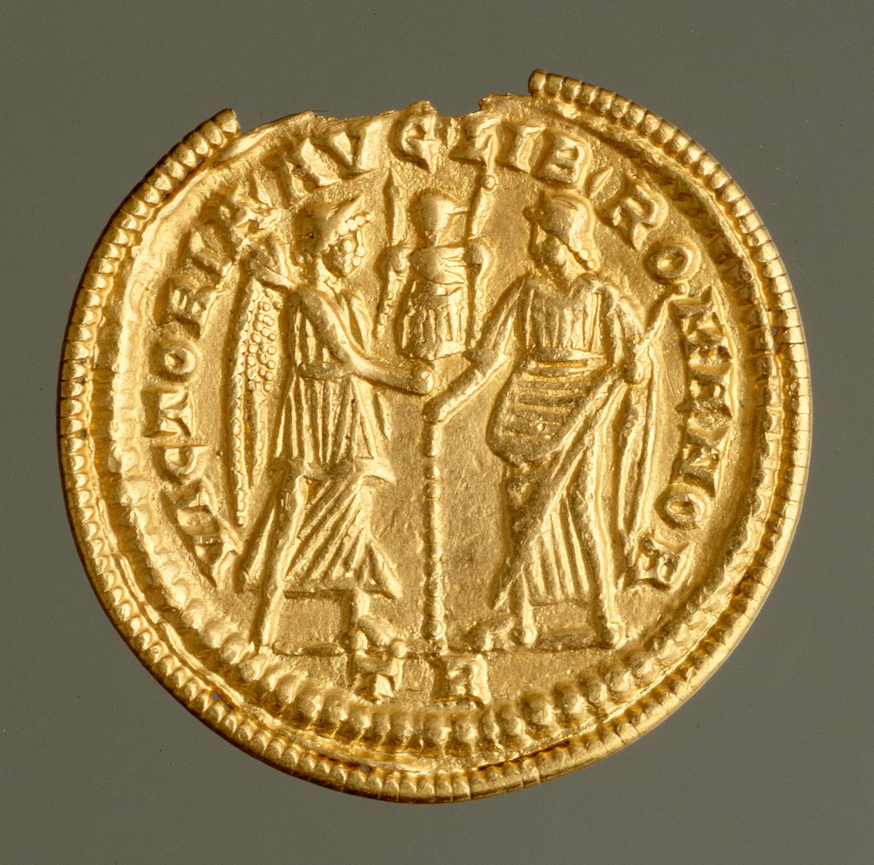 Solidus of Magnentius, found at Kirchberg, c.350-353 by Roman Roman