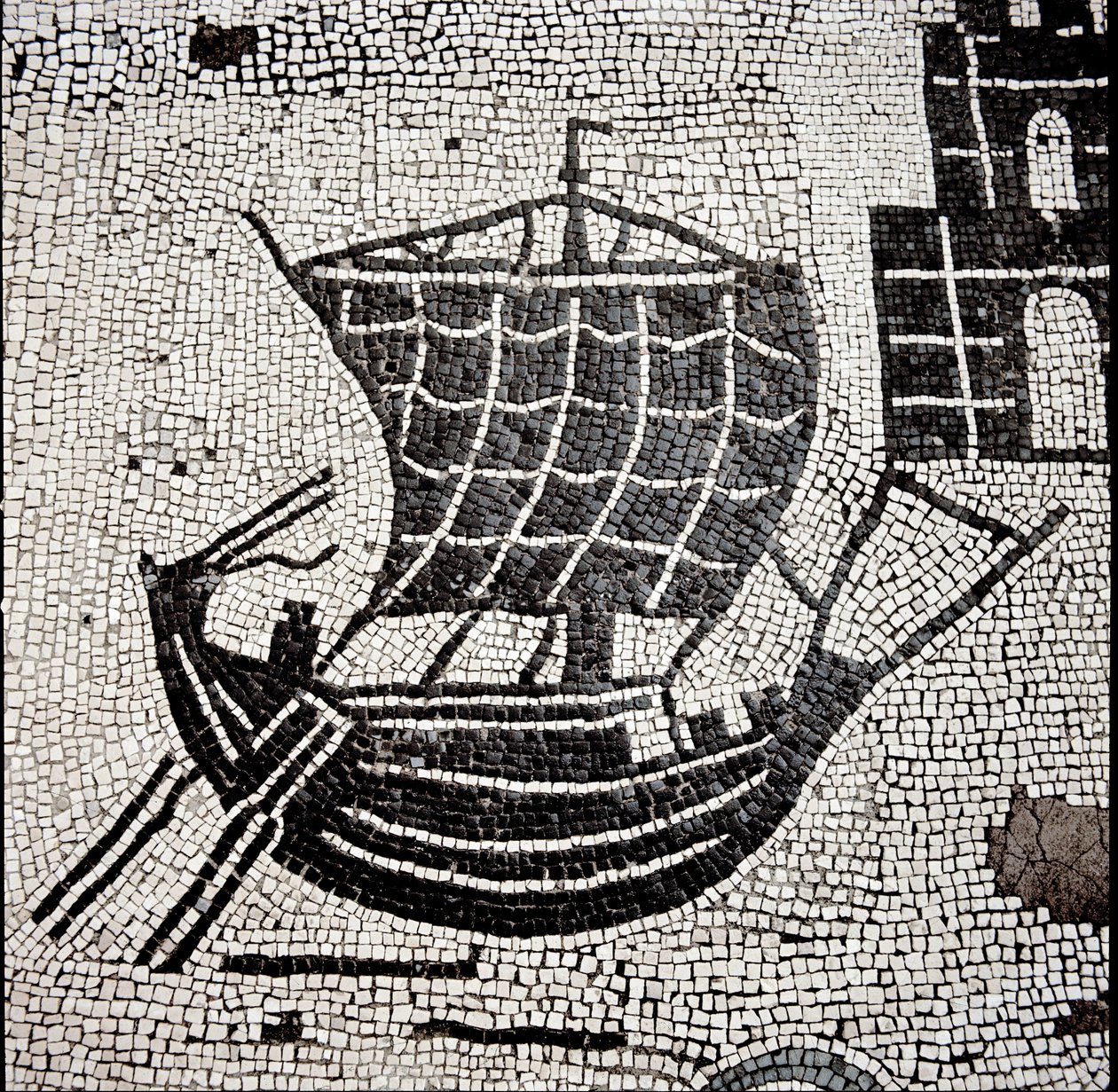 A Ship in the Port of Ostia by Roman