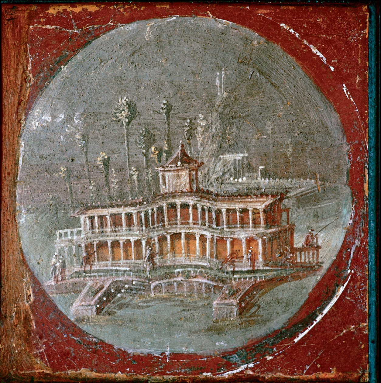 A villa in Stabiae by Roman: Premium art reproduction