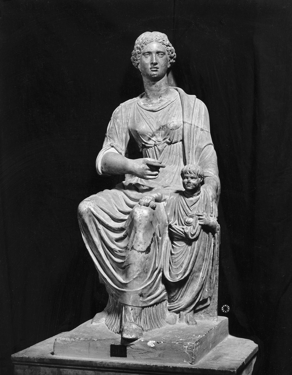 Agrippina the Younger with her son Nero by Roman