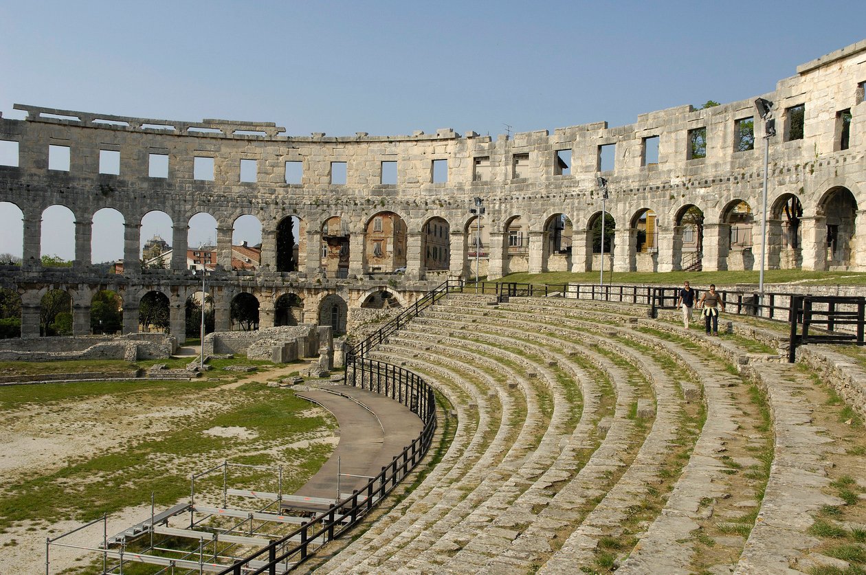 Amphitheatre of Pula, Croatia by Roman