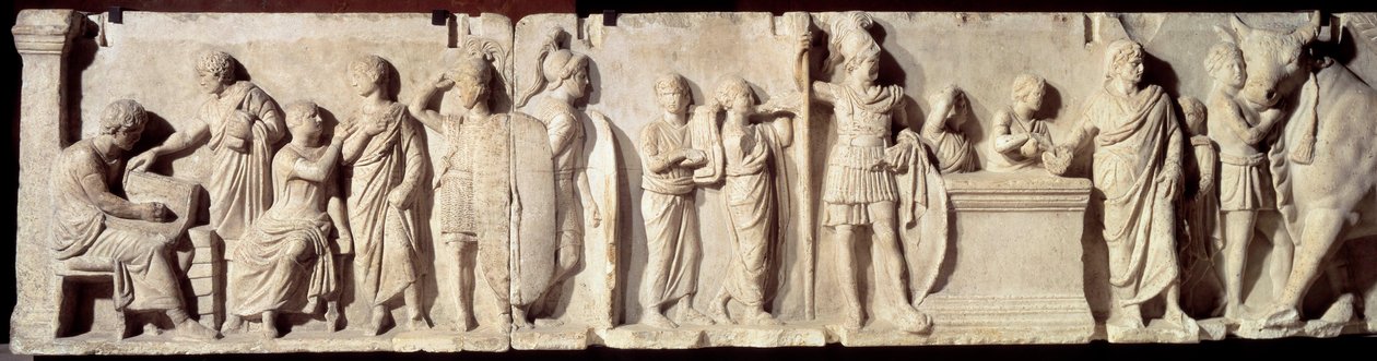 Relief known as Domitius Ahenobarbus, episode of a census by Roman