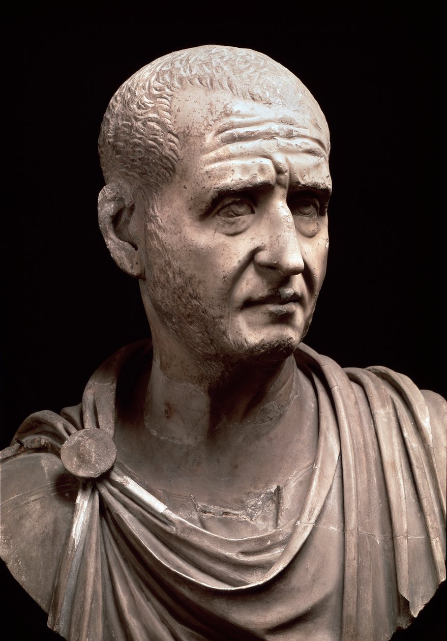 Bust of Emperor Decius by Roman