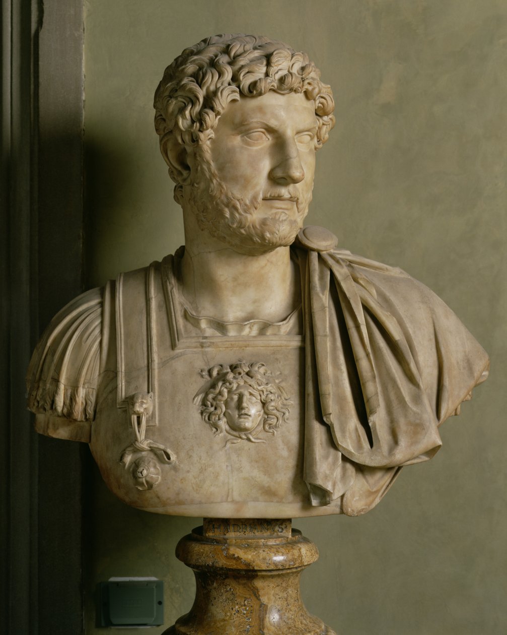 Bust of Emperor Hadrian by Roman