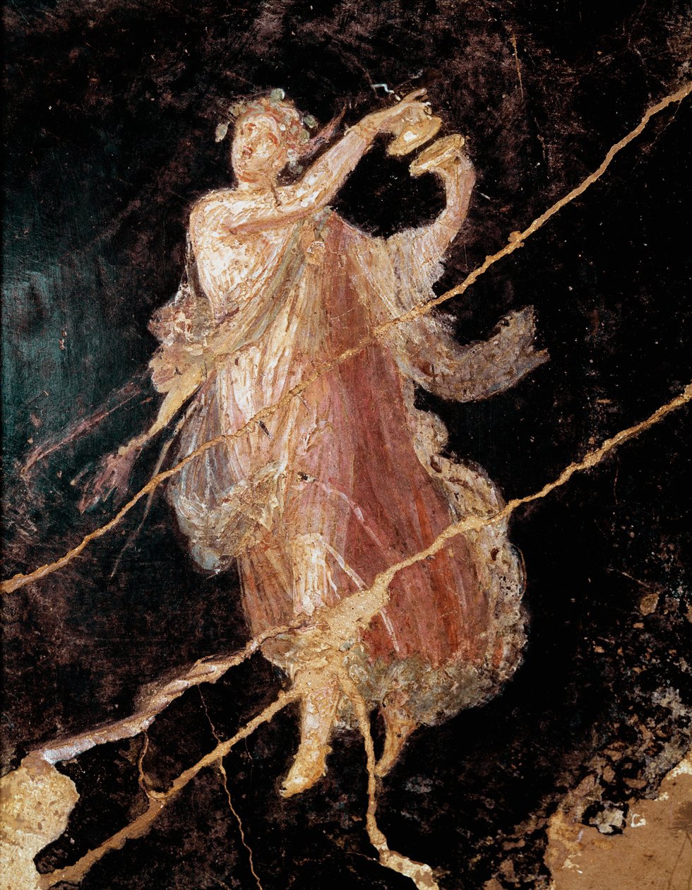 Dancer with cymbals by Roman