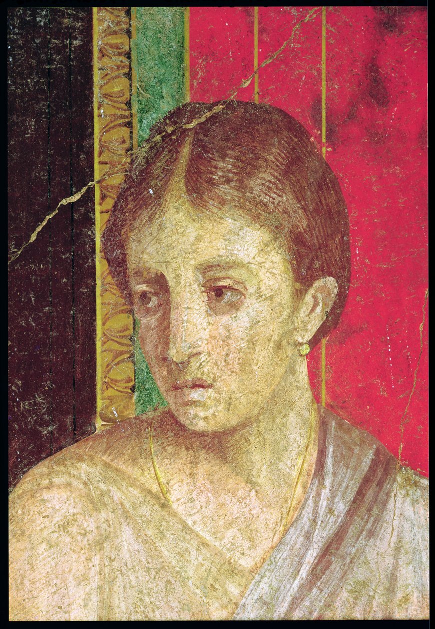 The Head of the Seated Mother (detail) by Roman