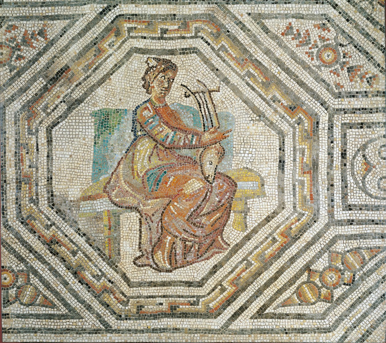 Erato, the muse of lyric poetry, from Augusta Treveroroum by Roman