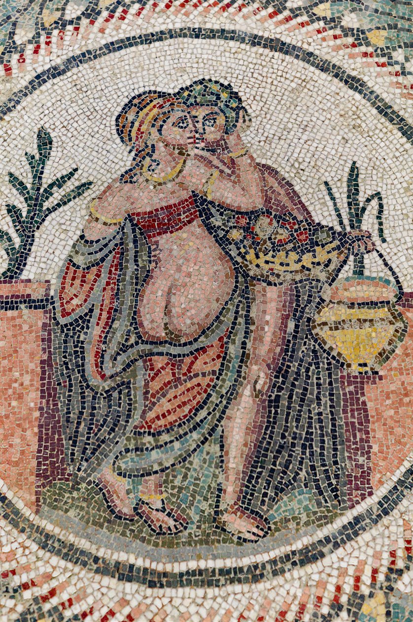 Eros and Psyche, 3rd - 4th Century, Roman Villa of the Casale, Sicilia by Roman