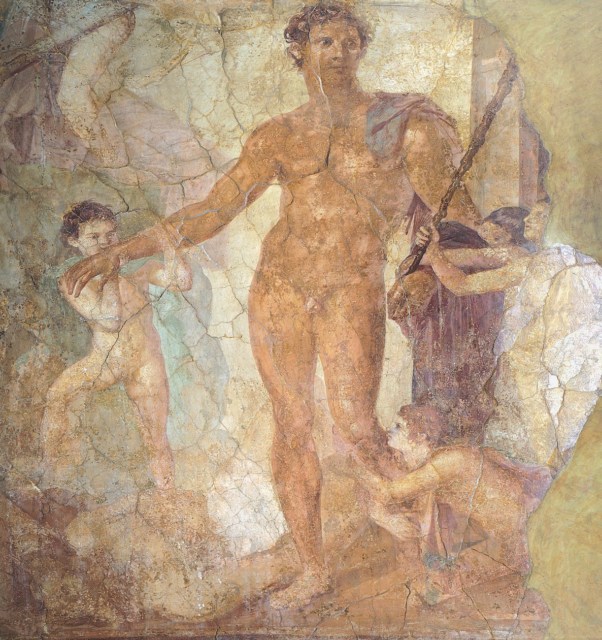 Fresco depicting Theseus Liberator by Roman