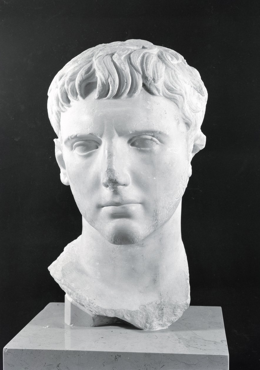 Head of Caesar Augustus (63 BC-14 AD) by Roman
