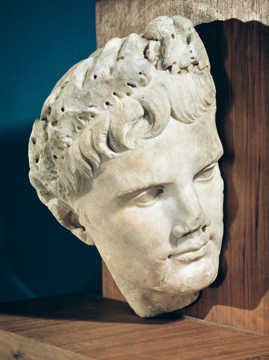 Head of Emperor Augustus, 27-17 BC by Roman