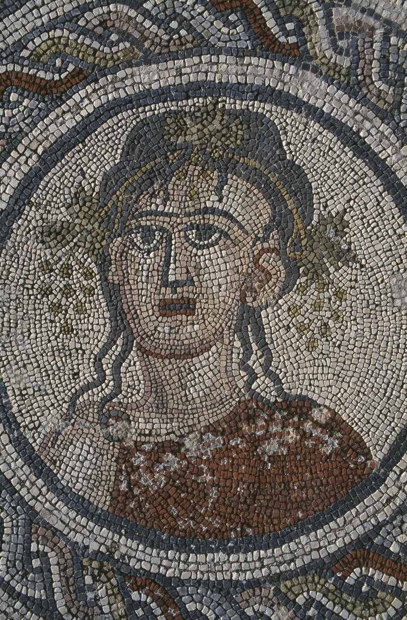 Mosaic depicting the Four Seasons (detail) by Roman