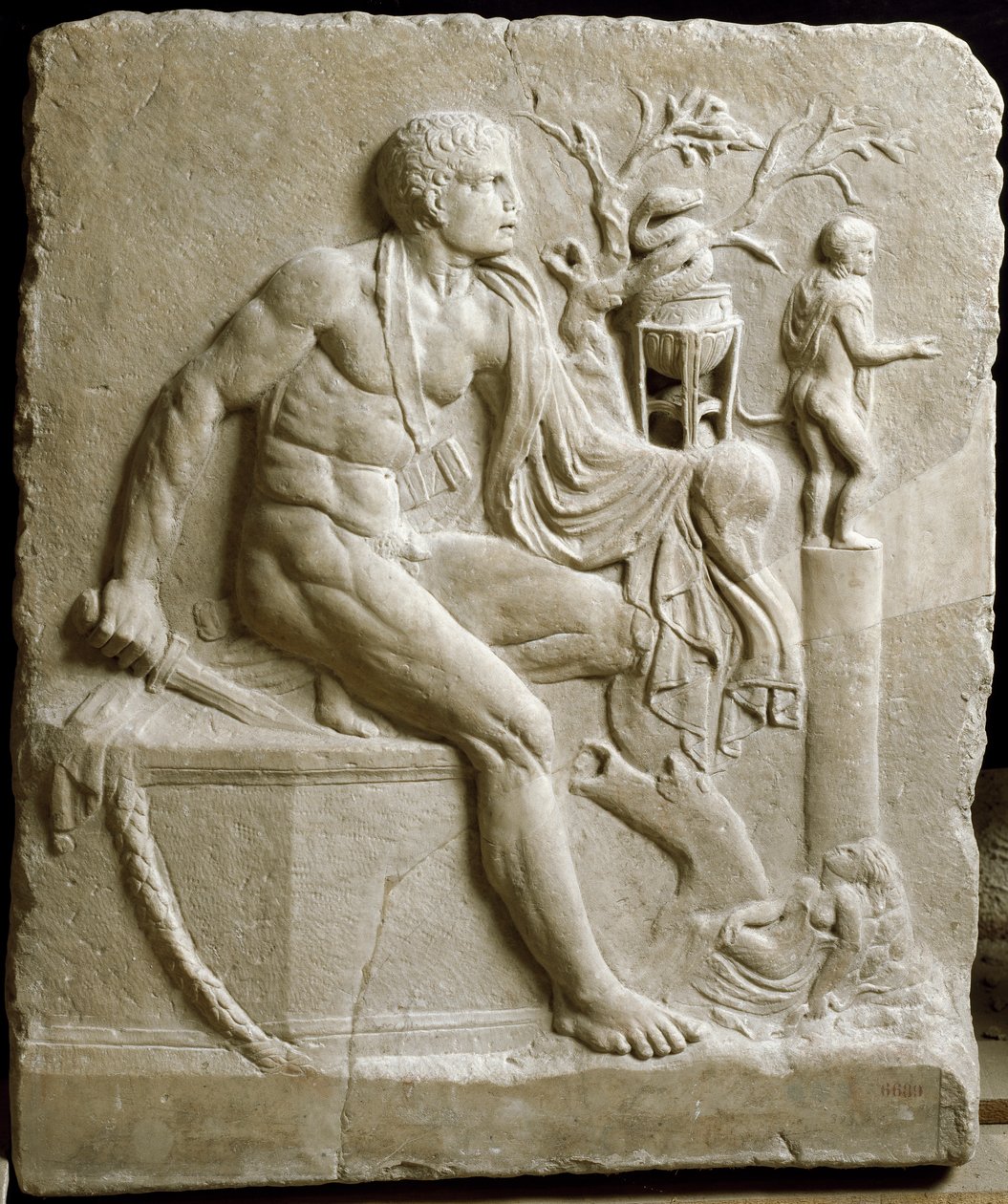 Orestes Consulting the Oracle of Apollo at Delphi by Roman