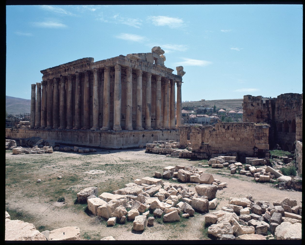 Remains of the temple of Bacchus by Roman