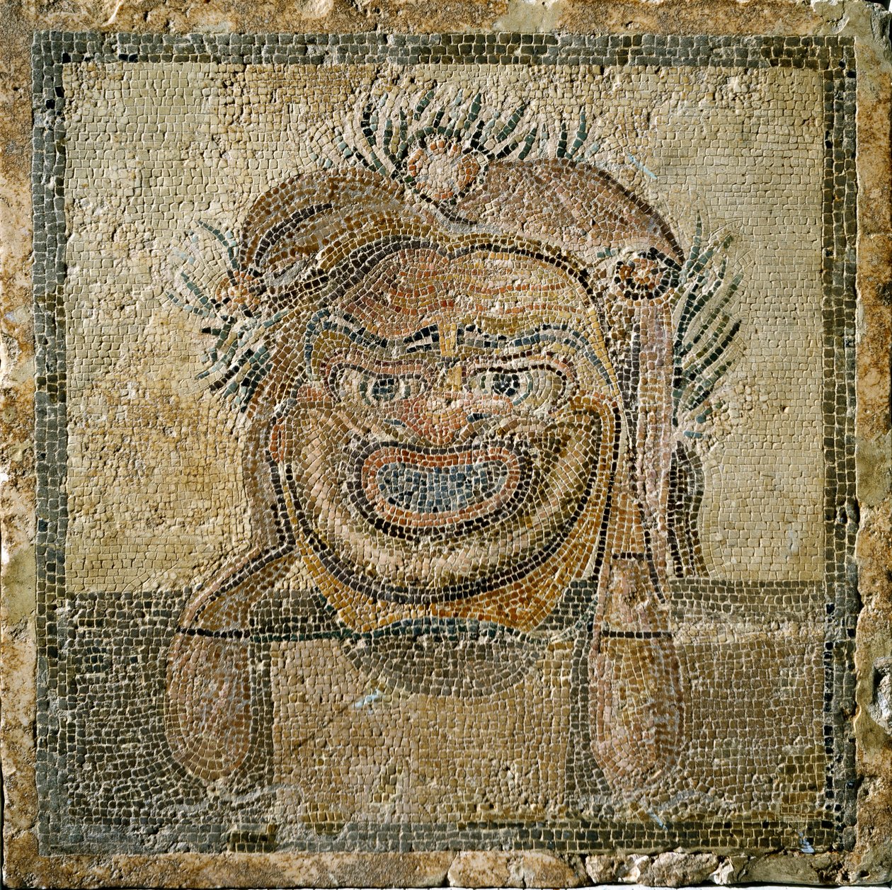 Roman art: Roman theatre mask by Roman