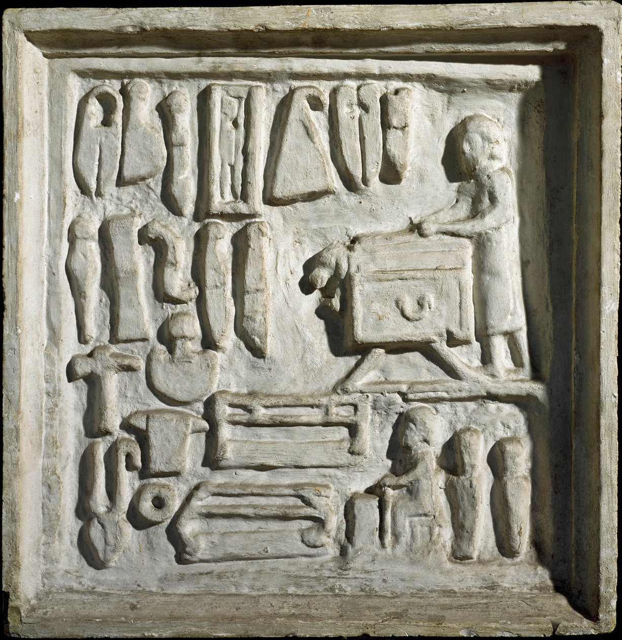 Interior of a Building or Workshop with Different Tools by Roman