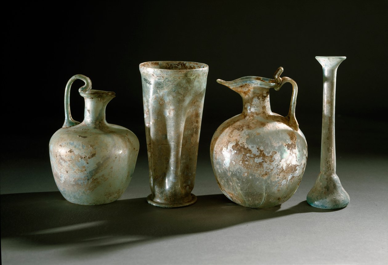 Roman Art: Jugs and Glass Vases from Pompeii by Roman