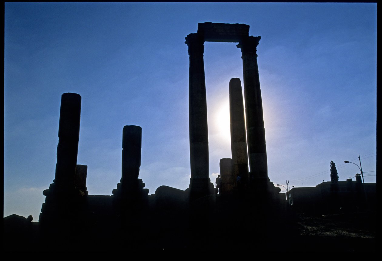Roman ruins, Amman, Jordan, Middle East by Roman