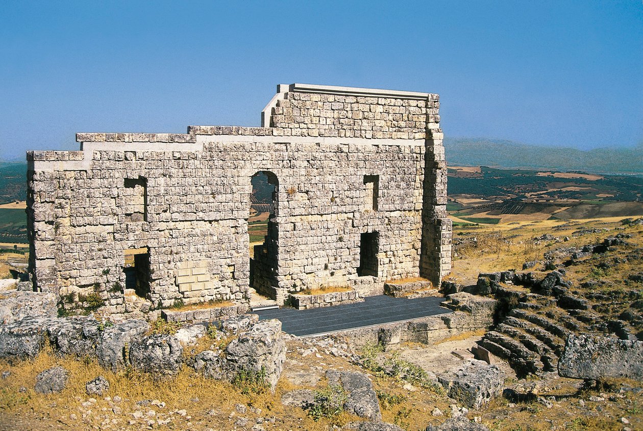 Ruins of the Roman Theatre, Acinipo, Ronda, Spain by Roman