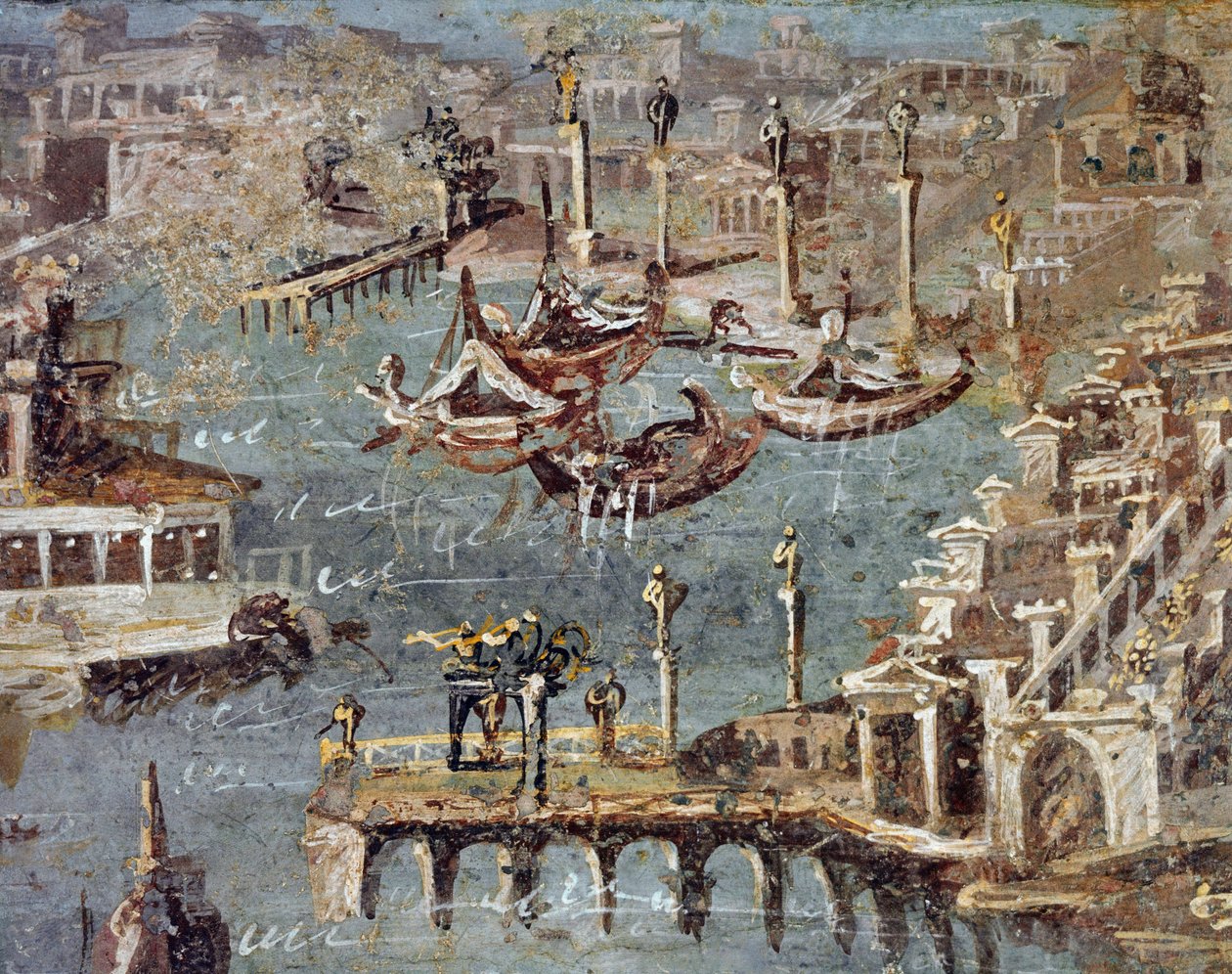 The City and the Port of Pozzuoli by Roman