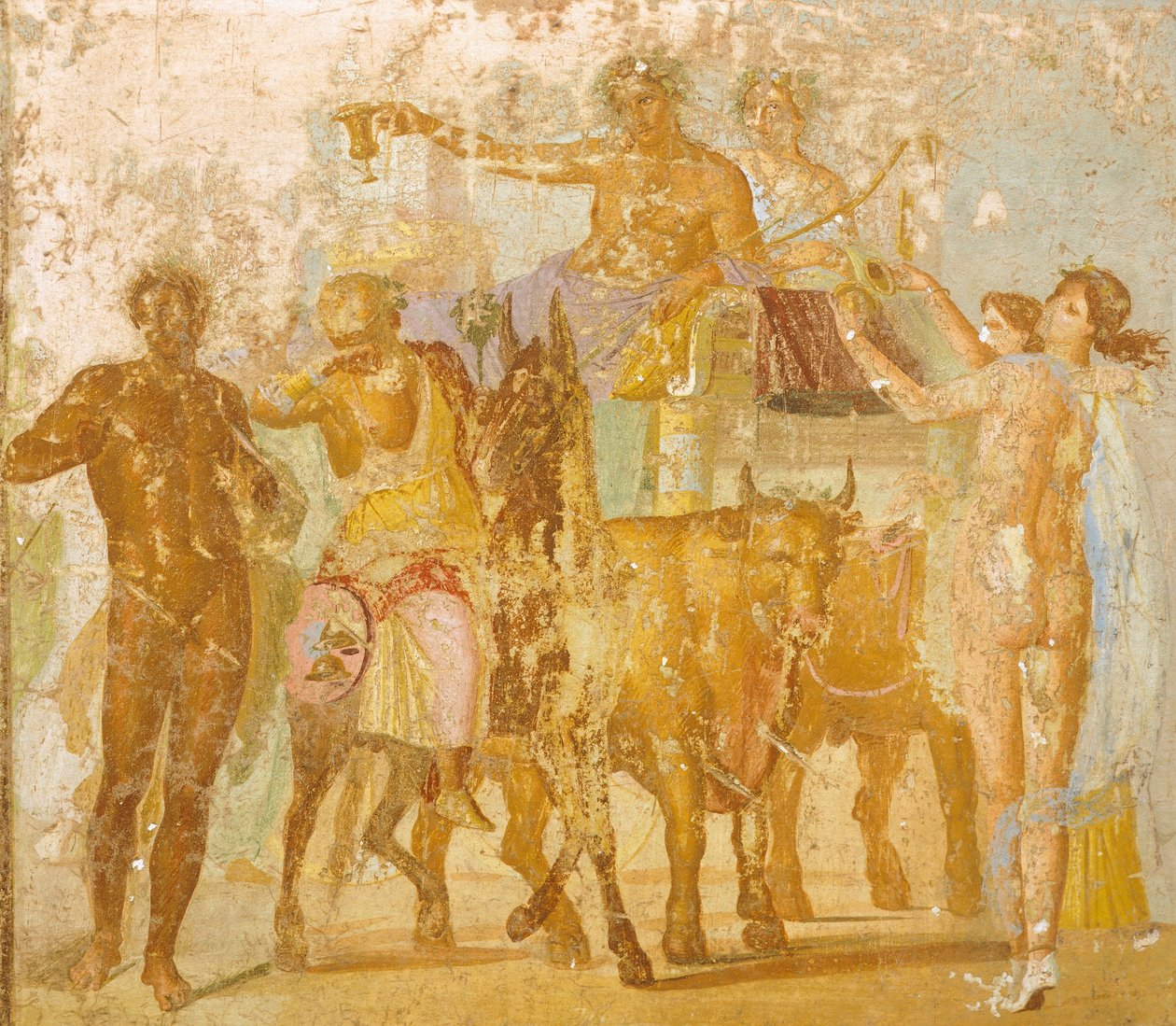 Wall Painting Depicting Triumph of Bacchus by Roman