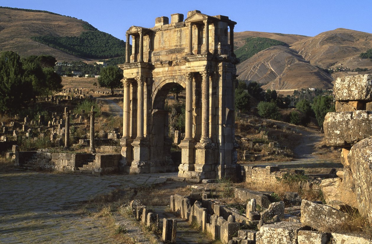 Triumphal Arch Built in Honour of Emperor Caracalla by Roman Imperial Period
