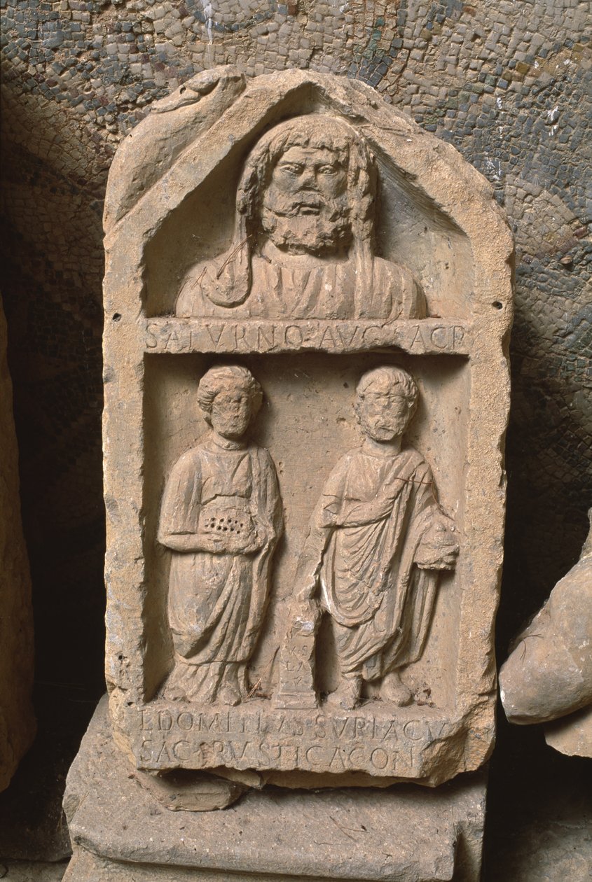 Votive stela dedicated to Saturn, High Imperial Period by Roman Imperial Period