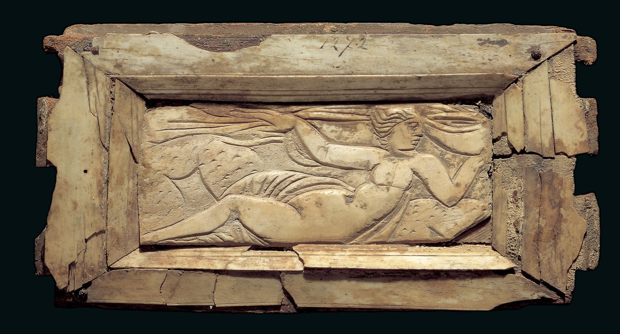 Framed plaque with a female figure, from Egypt, late 3rd to early 4th century AD by Roman Period Egyptian