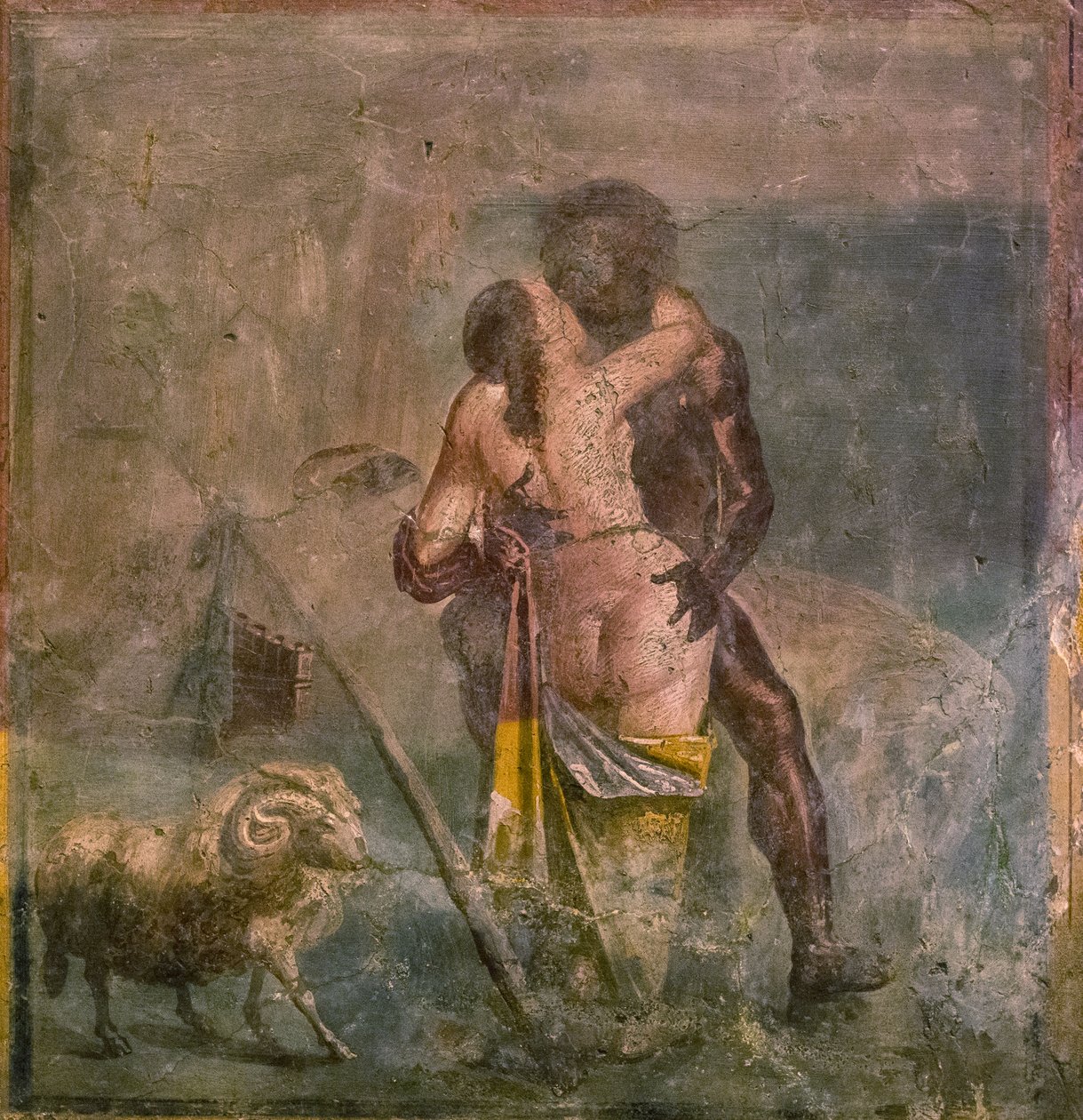 Galatea and Polyphemus by Roman Pompeian wall painting.