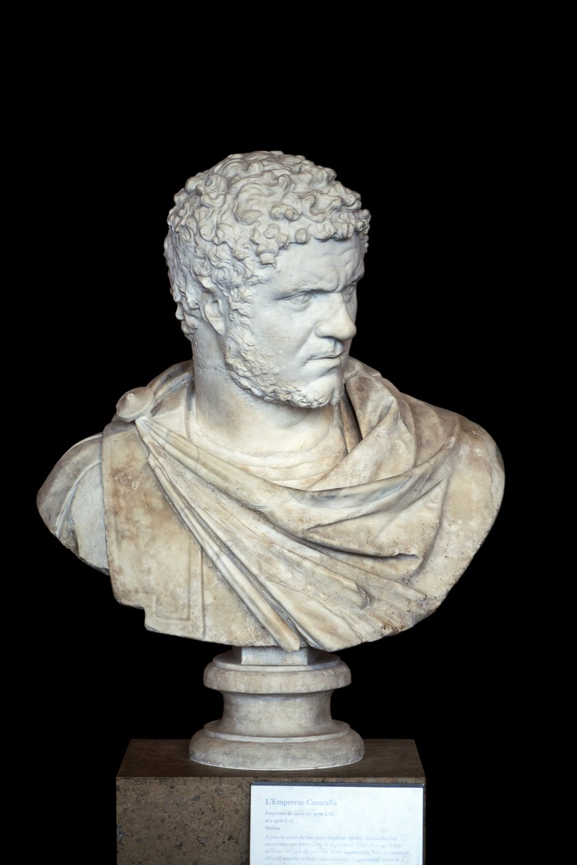 Caracalla (188 - 217 AD) Marble, Roman Art by Roman Roman