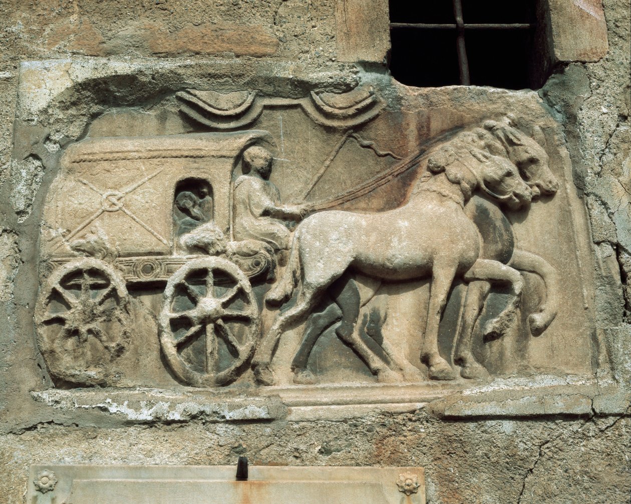 Carriage from a Roman Tomb, Today on the South Wall of Maria Saal Village Church by Roman Roman