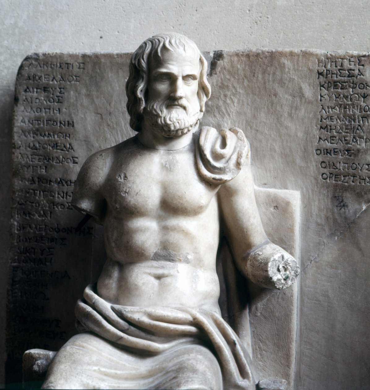 Euripides, Greek tragic poet (Roman imperial marble) by Roman Roman