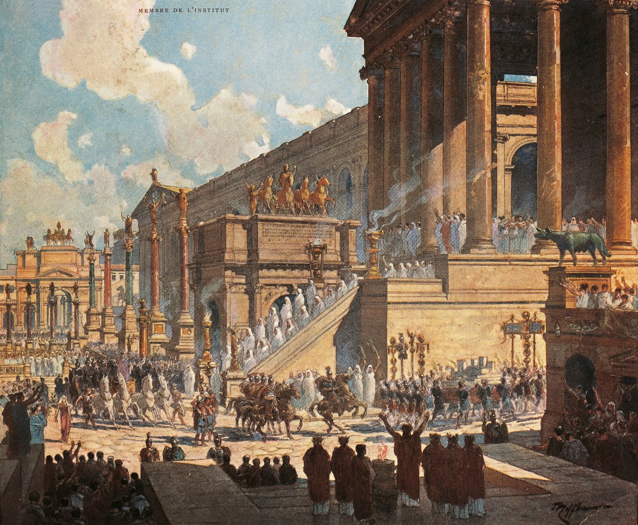 France, Paris, The Roman Forum by Roman Roman