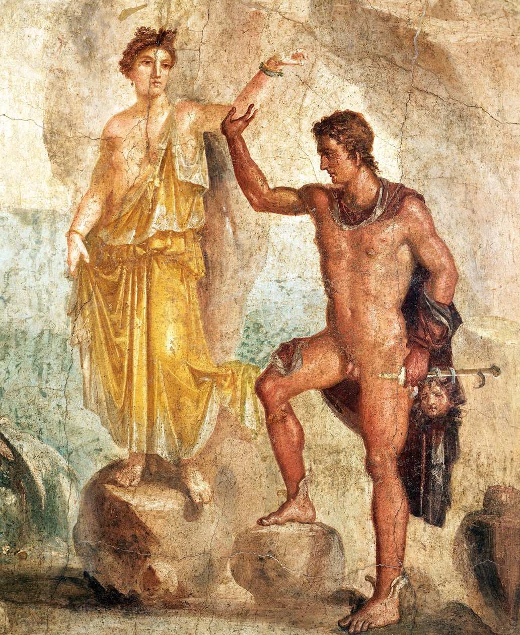 Fresco Depicting Perseus and Andromeda by Roman Roman