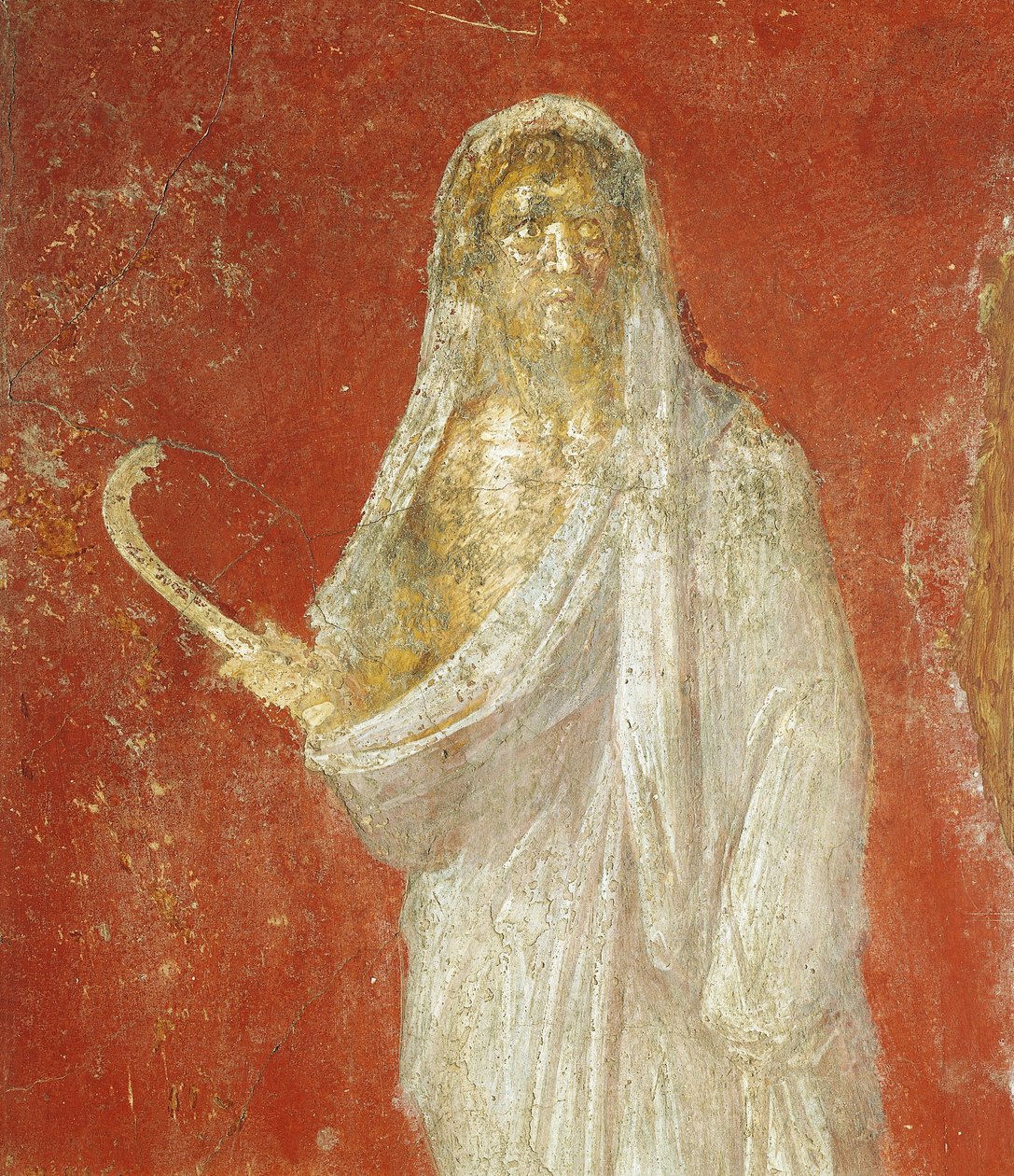 Fresco depicting Saturn, from Pompeii by Roman Roman