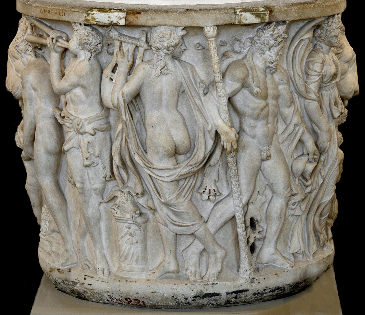 Lenos sarcophagus with Dionysiac scenes by Roman Roman