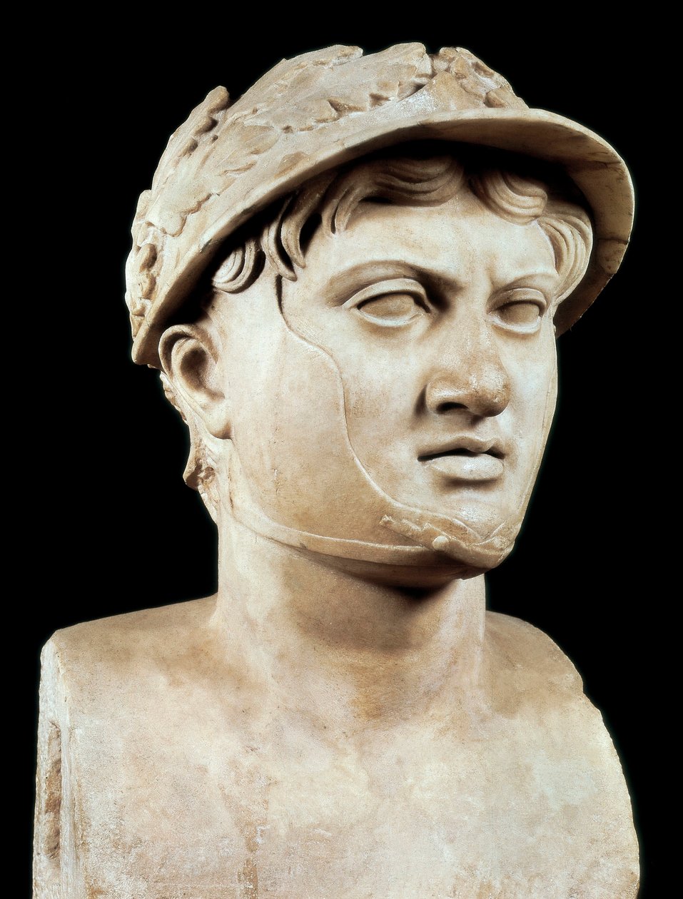 Roman Art: bust of Pyrrhus 1st (319-272 BC) by Roman Roman