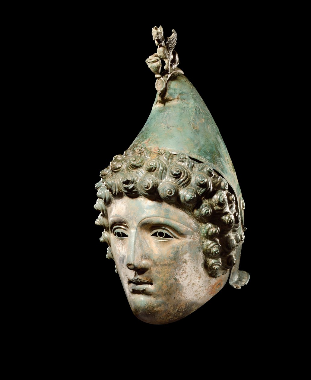 The Crosby Garrett Helmet, Late 1st-2nd Century AD (detail) by Roman Roman