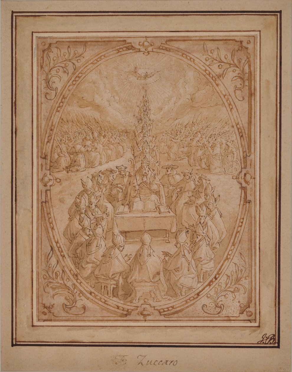 An Allegory of the Divine Authority of the Church by Roman School