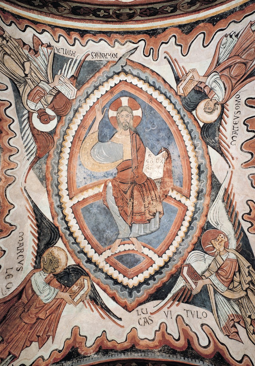 Christ in Glory in the Tetramorph, late 12th century by Romanesque
